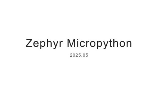 12 Zephyr Micropython
