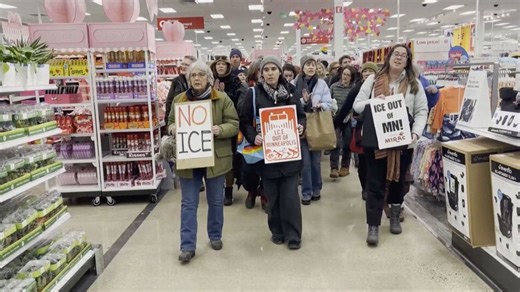 Demonstrators hold protest inside Target store in Minnesota