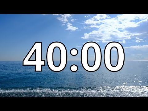 40 Minutes Timer with Relaxing Piano Music | Forest Sunrise