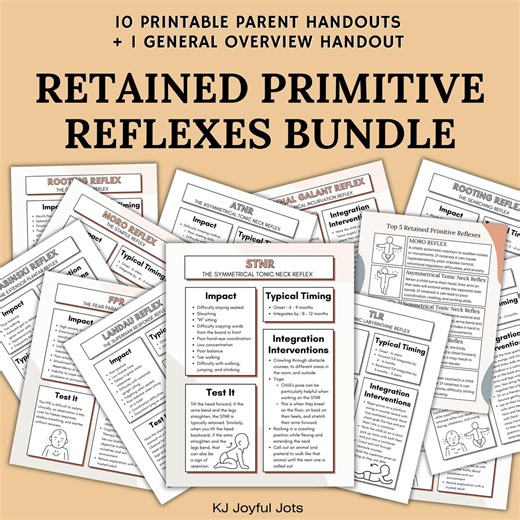 Retained Primitive Reflexes Guide: Pediatric OT Integration Handouts (PDF Download) - Etsy