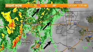 3.9K views · 28 reactions | 7 AM RADAR UPDATE: Periods of rain likely today. Widespread showers and thunderstorms will move east Tuesday and Tuesday night. 5newsonline.com/weather | 5NEWS | Facebook