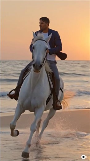 samudra ke kinare ghode per right karte hue #aishorts #lovingvibes#lovingvibes #happyvibes#trending