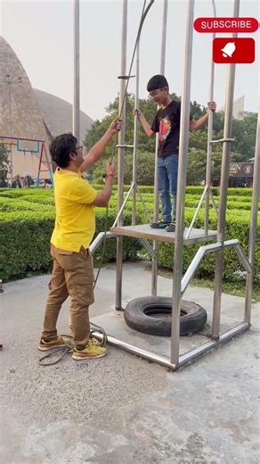 🧠✨ Hands-On Physics in Action! #PulleySystemDemo #HandsOnPhysics #viralvideo #STEMLearning #funny