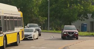 Crashes at Oak Cliff roundabout prompt temporary safety fix