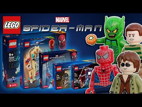LEGO Marvel Spider-Man Raimi Trilogy 20th Anniversary Custom Sets