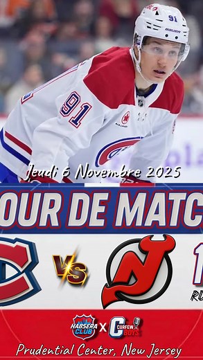 🚨Jour de matCH! 🏒 Canadiens de Montréal (9-3-1) @ Devils du New Jersey (9-4-0) 📺 RDS, TSN2 🕖 7:00PM 📍Prudential Center, New Jersey #GoHabsGo🔵⚪️🔴 #CanadiensMTL #Montreal #NHL #Hockey #HabseraClub | Habsera Club