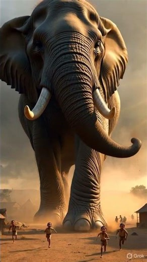 👉 Giant Elephant vs Tiny Humans 😱 | Unreal Size Difference #shortsfeed #youtubeshorts #shorts
