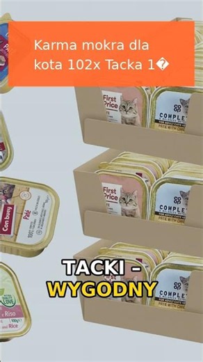 Karma mokra dla kota 102x Tacka 100/85g Duży Pakiet mix smaków koty dorosłe
