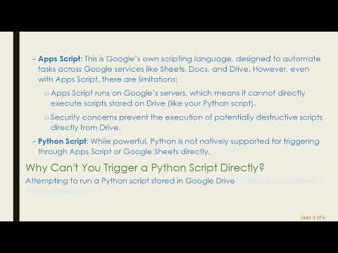 How to Trigger a Python Script from Google Sheets