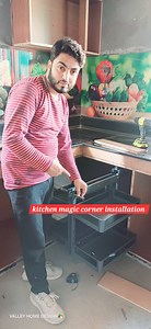 14K views · 113 reactions | Kitchen mai magic corner kaise lagaye ❤️ yeh vedio zaroor dekhna pure information miligi 樂﫡 #kitchen #magicorner #design #Valleyhomedesign 77809 61306. | Valley Home designs | Facebook
