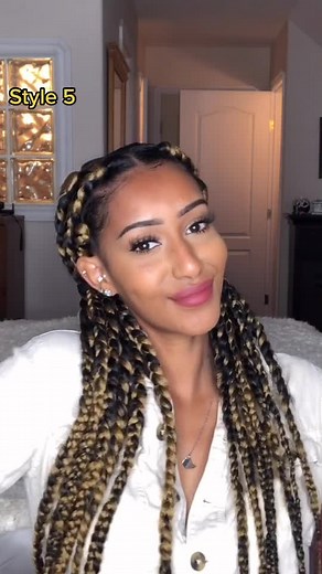 6 Ways to Style Jumbo Box Braids