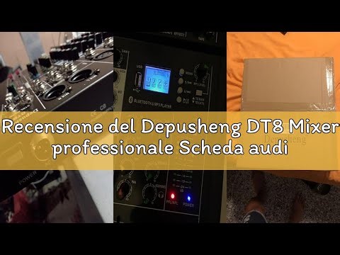 Recensione del Depusheng DT8 Mixer professionale Scheda audio Console 8 canali Interfaccia sistema s