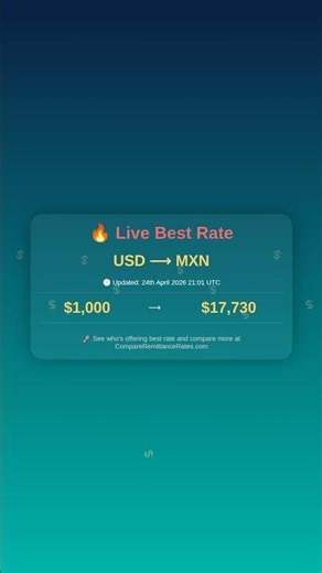 $1000 USD to MXN — Best Rate Today #Shorts