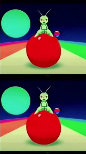 She bouncing on red hopper ball