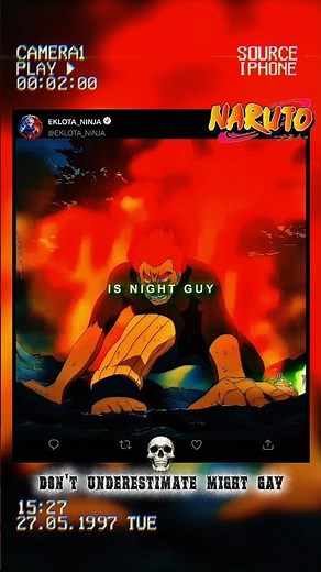 “Might Guy 🔥 Epic Fight Scene Edit | Naruto AMV | Pure Hype ⚡ | Clean Sync + Power Moments✨”