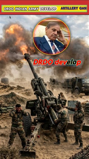 DRDO🤨develop Indian military artillery gun#shorts #DRDO artillery gun#Indian military#Indian defence