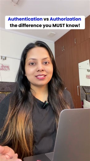 Authentication vs Authorization — Simple Explanation #websecurity #webdevtips #developers #ytshorts