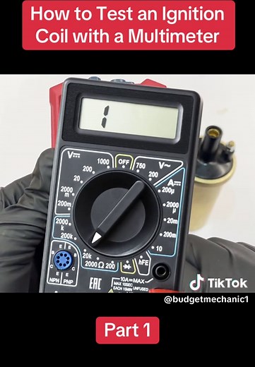 How to Test an Ignition Coil with a Multimeter