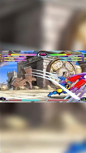 Magneto vs. X-Men Battle in MVC2 #shorts #marvelvscapcom2 #marvelvscapcom