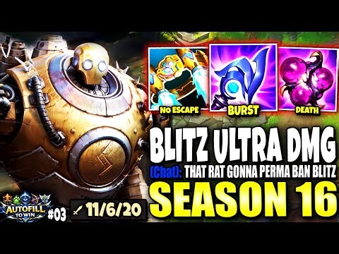 My New Season 16 FULL AP BLITZCRANK Build Made ADC TO DELETE LEAGUE 💀 Fill to Win #03 | s16 Gameplay