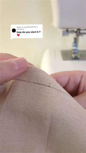 Replying to @user027029135 How to start a chain stitch ✨✨🫶 #chainstitch #sewingtutorial #handstitched