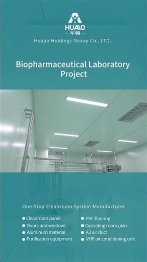 We Specialized in Biopharmaceutical Cleanrooms · One-Stop cleanroom System Supplier #cleanroom