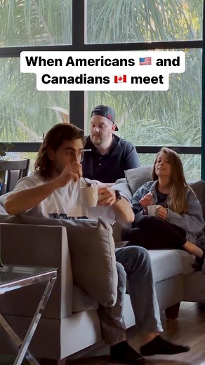 Why do you pronounce your O’s “A” eh? 🇺🇸☕️🇨🇦 w/ @gianacarli @notmarcanthony ______________________________________ . . . . . . #america #canada #usa #unitedstates #canadians #funny #funnyvideos #austenalexander #meeting #coffee #canam #americans #losangeles #toronto | Austen Alexander