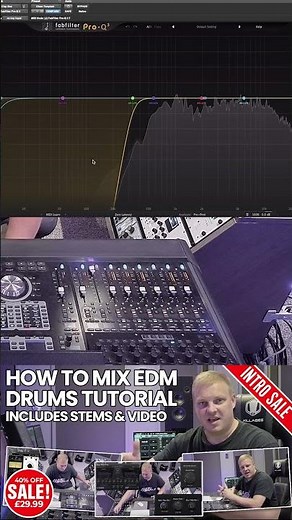 How To Mix EDM Drums Tutorial - Importance Of Rolling Off The Low End Of A Clap