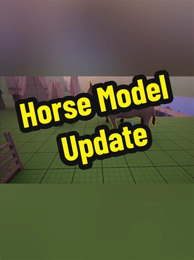 The 3D model of a horse in UE5 looks better! After making modifications and learning more I can make modifications to more 3D models and import new ones to make it them all look better! #3dmodel #gamedev #unrealengine5 #art #blender3d