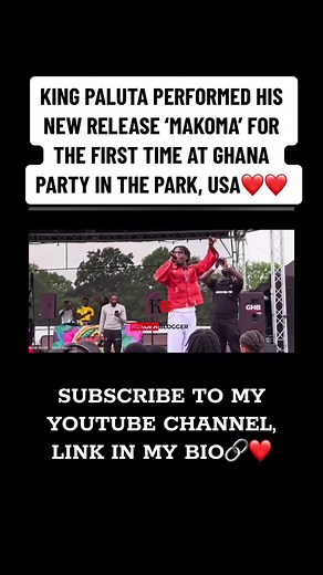 King Paluta Performs New Release 'Makoma' at Ghana Party in the Park