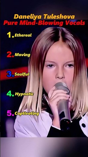 Daneliya Tuleshova Pure Mind-Blowing Vocals#daneliyatuleshova #shorts #kids #music #singing #fyp