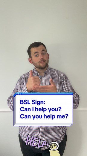 Today’s new Sign in British Sign Language is? Today’s sign is #Can #I #Help #You #Can #You #Help #Me ! Join me everyday for new signs in British Sign Language! #deaf #bsl #sse #signlanguage #follow #greetings #question #help #helpme #🙋🏻‍♂️ Note: I’m from the South UK so some signs are regional! | The Deaf Chef