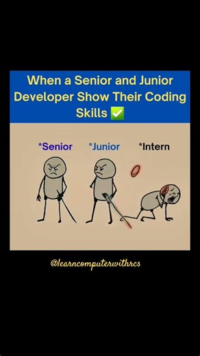 Junior Developer vs Senior Developer | Coding Challenge 💀 #coding #memes #shorts #funny