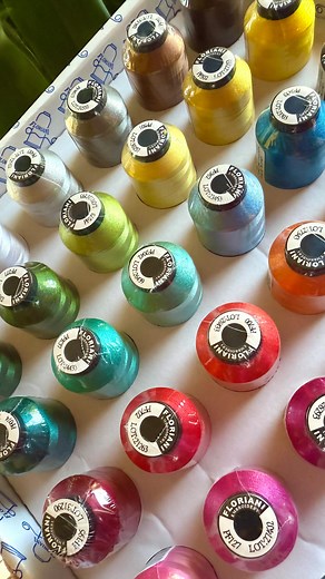 Y’all know I have a *deep* love for @florianiembroidery thread — nothing beats that #Floriani sheen! ✨🧵✨ Well, I could not have been more excited when they reached out and to offer me some goodies!! Thank you so much @florianiembroidery — I can’t wait to use that glow-in-the-dark thread!! 😍🧵🪡 | Southern Fried Stitching