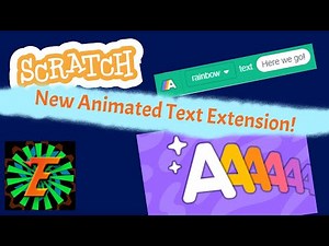 How to use the new "Animated Text" extension in Scratch Lab
