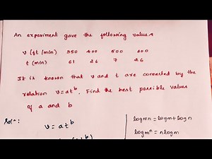 [21MATCS41] Model Question Paper 1 (Q.5c) | Module 3 Statistical Methods and Curve Fitting