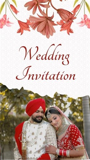 Digital wedding card video #weddinginvitation #trending #wedding
