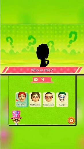 A Little Bit of Silhouette Shenanigans! - Quizmaster Game Showcase | Miitopia - 3DS (Shorts) #shorts