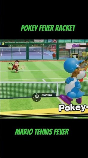 Trying the Pokey Racket in Mario Tennis Fever! 🌵🎾 #shorts #mariotennisfever #mario