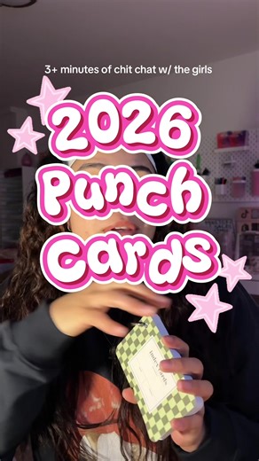 make some punch cards with me!! ⭐️ I love a fun little whimsy craft to motivate me for the new year 🎆 #punchcards #punchcard #newyear #goals #craft