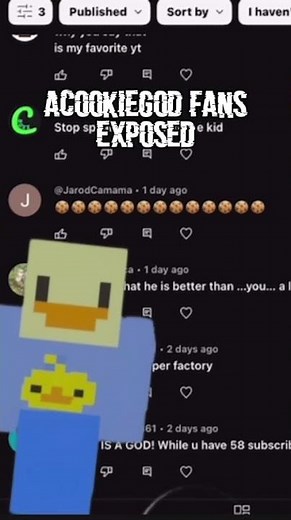 ACOOKIEGOD FANS EXPOSED (RUDE