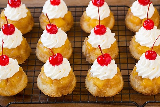 Pineapple Upside Down Cupcakes {Perfect Size} - Cooking Classy