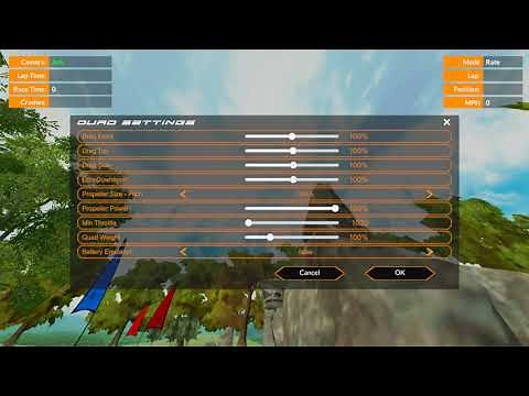 VelociDrone settings for a gaming / high end computer