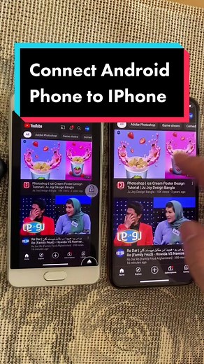 Connect Android Phone to iPhone - Teamviewer Tutorial