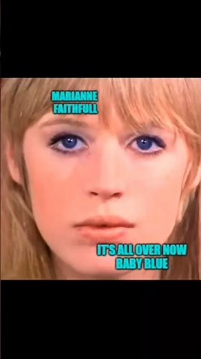 It's All Over Now Baby Blue #faithfull #vintage #60s #marianne #history
