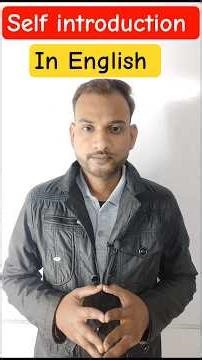 how to give a self introduction in English #english #selfintroduction #selfintroductioninenglish