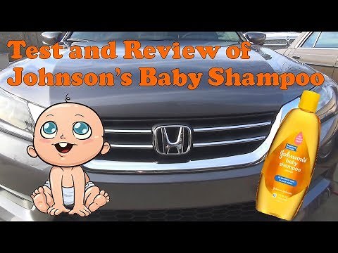 Test and review of Johnson's Baby Shampoo as a car soap