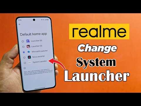 How to change system launcher in realme