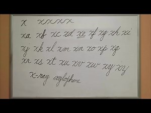 How to Connect Cursive X - American Handwriting