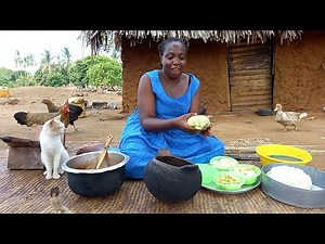 African Village Life//Cooking Most Appetizing Delicious Village Cabbage